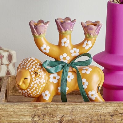 Bloomingville Lazar kynttilänjalka oranssi